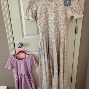 Ele Story Mommy & Me set  - Cream with Multicolor Floral